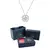 Crystal Heart Charm - Colar Trevo de Quatro Folhas Magnético de Luxo - loja online