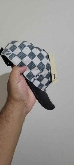 Boné Co Aba Reta tecido e couro Pro Modelo Exclusivo! - comprar online