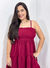Vestido Aurora - Vinho