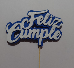 Topper Feliz Cumple Cursiva