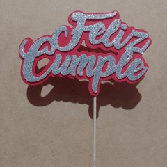 Imagen de Topper Feliz Cumple Cursiva
