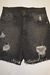 Short de jean oscuro con roturas - comprar online