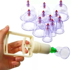 Ventosas Chinas Set X 12 Copas - Pistola De Vacio