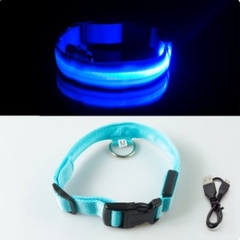 Collar Para Perros Gatos Ajustable Con Luz Led Antiperdida - tienda online