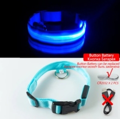 Collar Para Perros Gatos Ajustable Con Luz Led Antiperdida - comprar online