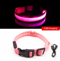 Collar Para Perros Gatos Ajustable Con Luz Led Antiperdida en internet