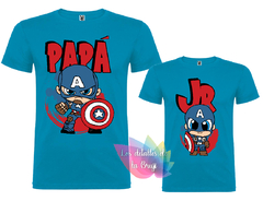 Imagen de Camiseta Capitan America Padres e hij@s