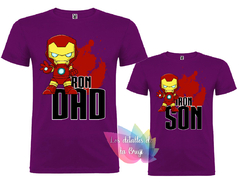 Camiseta Iron Man Padres e hij@s