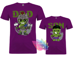 Imagen de Camiseta Hulk Padres e hij@s