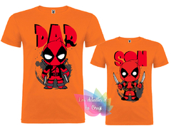 Camiseta Deadpool Padres e hij@s