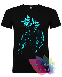 Goku silueta azul