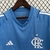 Camisa de goleiro do Flamengo III 23/24 na cor azul, com detalhes brancos e logotipo do clube.