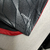 Detalhe da camisa Flamengo III 24/25 na cor cinza, destacando a tecnologia Aeroready e a barra vermelha.