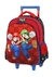 Mochila de rodinhas com estampa dos personagens Mario e Luigi da série Super Mario.