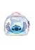 Mochila infantil com estampa do Stitch da Disney, em material holográfico.