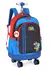 Mochila com rodinhas inspirada no Super Mario, com design colorido e personagens Mario e Yoshi.