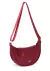 Bolsa de ombro vermelha com design moderno e alça ajustável.