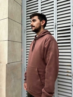 Buzo liso Frizza invisible Premium Marrón oscuro