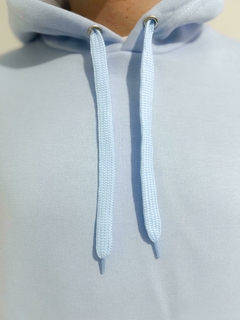 Buzo liso Frizza invisible Premium Celeste claro