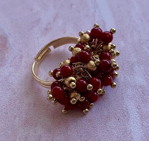 Anillo Minsk - Coral rojo