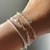 Pulseira zircônia baguete - comprar online