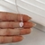 Colar pingente zircônia coração rosa - comprar online