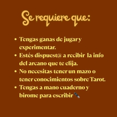 DESAFÍO DE TAROT en internet