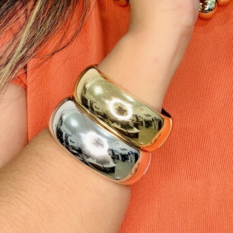 Bracelete max liso metal