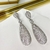 Brinco zircônia gota pendurado - Bella Bijuterias