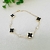 Pulseira feminina trevo delicada cores - comprar online