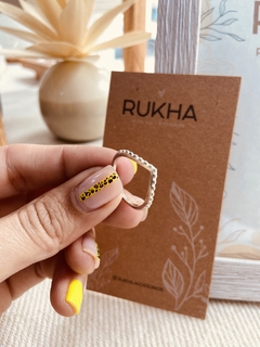 ANILLO V BALI BLANCO
