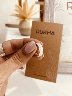 ANILLO MIDI PUNTITOS BLANCO