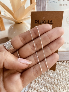 CADENA BOLITAS DIAMANTADA 45 CM - comprar online