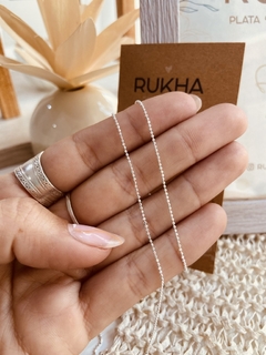 CADENA BOLITAS DIAMANTADA 50 CM - comprar online