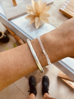 PULSERA PIEDRITAS WHITE ELÁSTICA