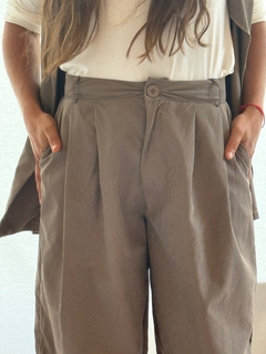 Pantalon Cupro Marron - Berlina