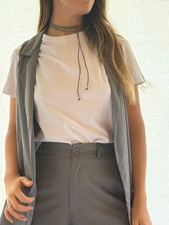 Pantalon Cupro Gris en internet