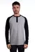 Remera mangas largas combinada con botones - comprar online