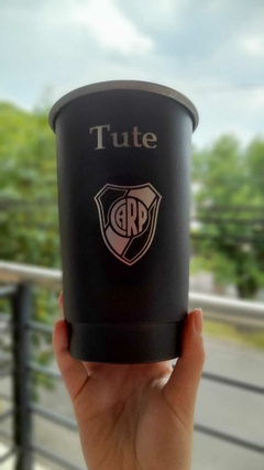 Vaso aluminio negro