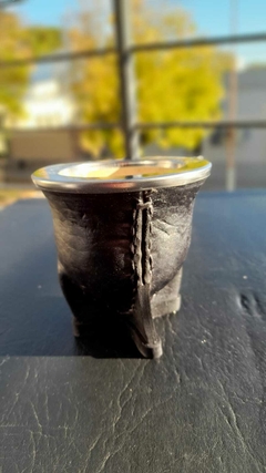 Mate camionero con detalles en cuero - comprar online
