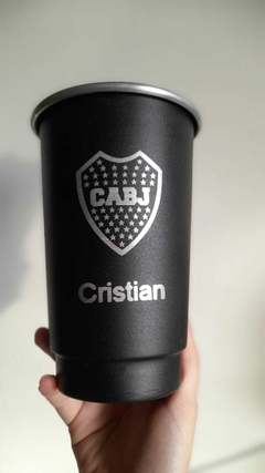 Vaso aluminio negro - comprar online