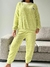 Pijama polar soft Panda verde - Lubit