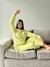 Pijama polar soft Panda verde