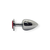 Plug anal - Redondo rojo (Talle S al L)