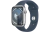 Apple Watch Series 9 45mm, GPS, Alumínio Silver, Pulseira Esportiva Storm Blue