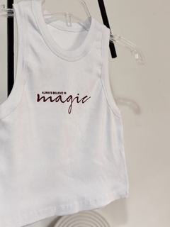 Muscu Magic blanca con bordo - comprar online