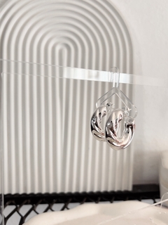 Aros plateados - comprar online