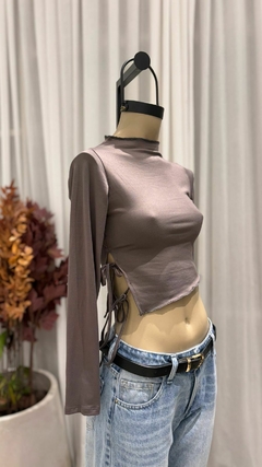 TOP M/L DOBLE TIRA (negra y choco) - comprar online