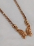 Collar de strass con dije mariposa