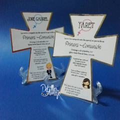 Invitaciones Sin Sobre - Primera Comunión - tienda online